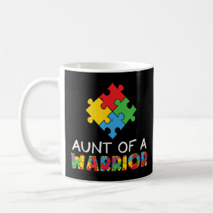 Stolze Autismus Tante eines Kriegers. Autistisches Kaffeetasse