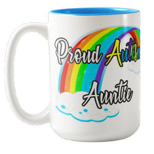 Stolze Autismus-Tante Zweifarbige Tasse