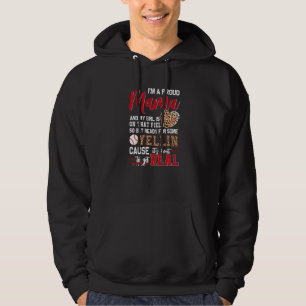 Stolze Baseball-Mama Baseball-Familie passend Hoodie