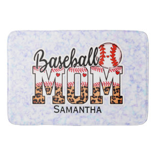 Stolze Baseball-Mama - Game Day Enthusiasten Badematte