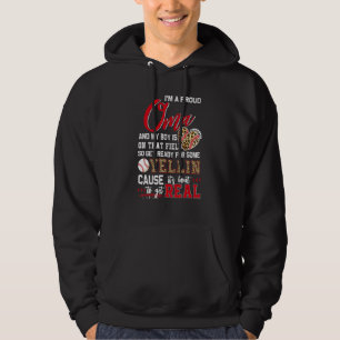 Stolze Baseball-Oma Baseball-Familie passend 1 Hoodie