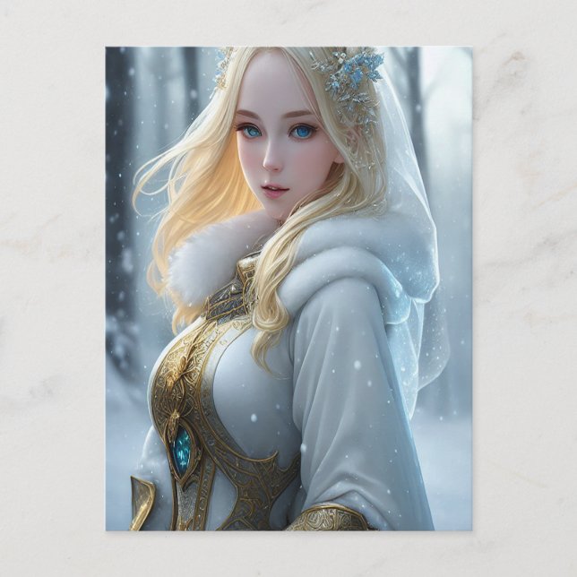 Stolze Befürworter der Schneetage Postkarte (Vorderseite)