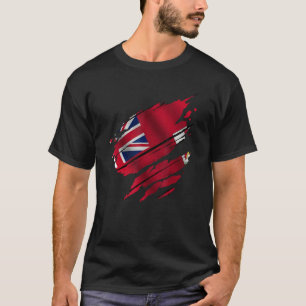 Stolze bermudische Wurzel zerrissene zerrissene Be T-Shirt