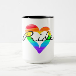 Stolze Blended-Malerherz-Regenbogen Tasse