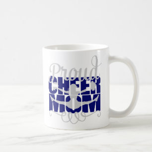 Stolze Cheer-Mom in Blau Kaffeetasse
