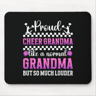 Stolze Cheer-Oma einer Cheerleader-Großmutter _ Mousepad