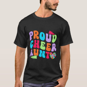 Stolze Cheer Tante Cheerleading Tante Eines Cheerl T-Shirt