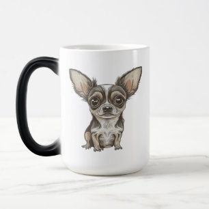Stolze Chihuahua-Mutter   Lustiger Hund Verwandlungstasse
