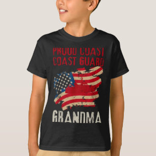 Stolze Coast Guard Oma Militär-Illustration T-Shirt