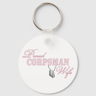 Stolze Corpsman-Ehefrau Schlüsselanhänger