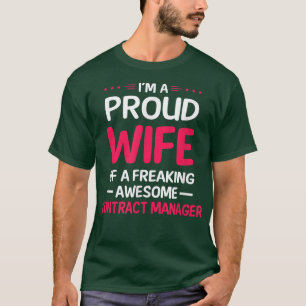 Stolze Ehefrau des Phantastischen Vertragsverwalte T-Shirt