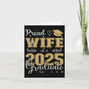 Stolze Ehefrau eines Cl von 2025 Graduat zum Absch Karte