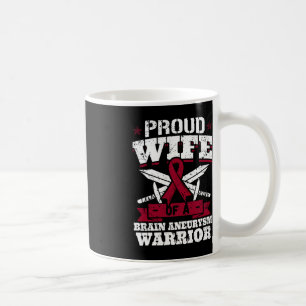 Stolze Ehefrau eines Gehirnaneurysma Kriegerbewuss Kaffeetasse