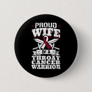 Stolze Ehefrau eines Krebserkrankungskriegers Button