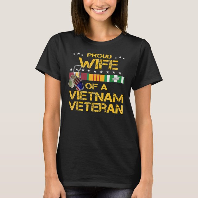  Stolze Ehefrau eines vietnamesischen Veteranen is T-Shirt (Vorderseite)