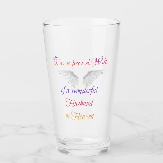 Stolze Ehefrau Glas (Vorderseite)
