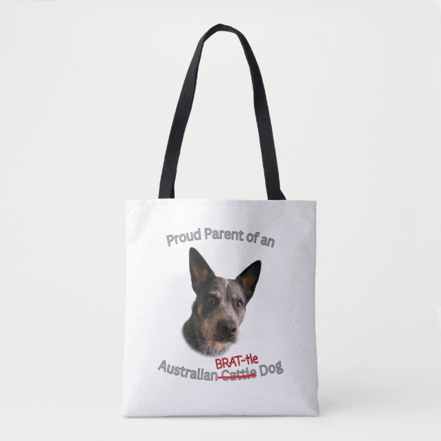 Stolze Eltern des australischen Bruchhundes Strike Tasche (Vorderseite)