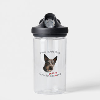 Stolze Eltern des australischen Bruchhundes Strike Trinkflasche