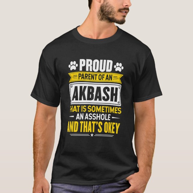 Stolze Eltern eines Akbash-Hundebesitzers Mutter V T-Shirt (Vorderseite)