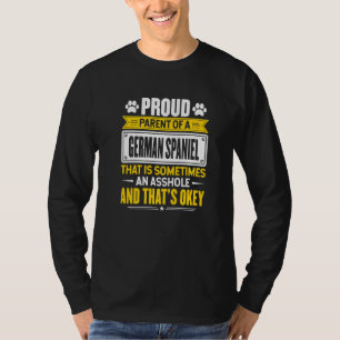 Stolze Eltern eines deutschen Spanierhundebesitzer T-Shirt