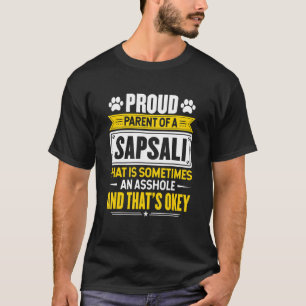 Stolze Eltern eines Sapsali-Hundebesitzers Mama Pa T-Shirt