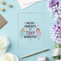 Stolze Eltern von winzigen Burritos Kunst