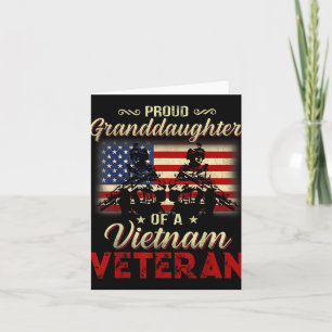 Stolze Enkelin eines Vietnam-Veteranen-Opa  Karte