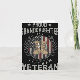 Stolze Enkelin eines Vietnam-Veteranen Vietnam Karte