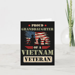 Stolze Enkelin eines vietnamesischen Veteranen-Ged Karte