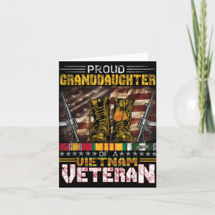 Stolze Enkeltochter eines vietnamesischen Veterane Karte