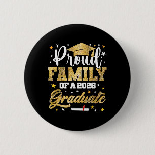 Stolze Familie des Absolventen 2026 der Awesome Fa Button