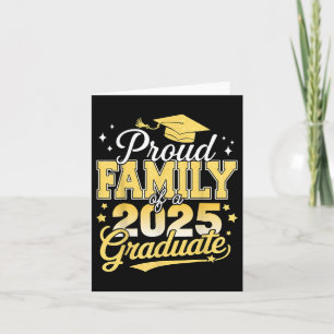 Stolze Familie eines 2025 Graduate Vater Mama Absc Karte