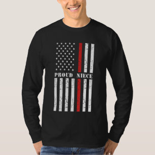 Stolze Feuerwehr-Nichte Feuerwehrmann Amerikanisch T-Shirt