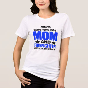 Stolze Feuerwehrmutter Tri-Blend Shirt