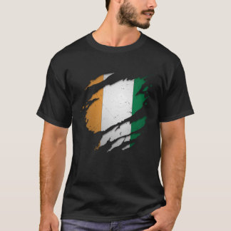 Stolze Flagge der Elfenbeinküste T-Shirt