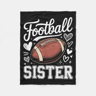 Stolze Football-Schwester Fleecedecke