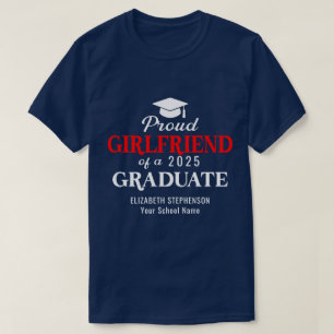 Stolze Freundin Abschluss koordinierende Familie T-Shirt