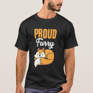 Stolze Furry-Fangemeinschaft Furries Schwänze Ohre T-Shirt