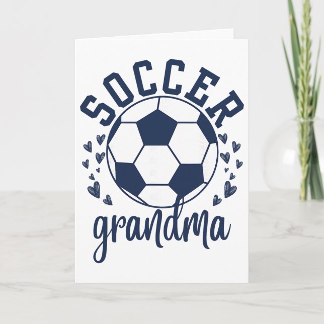 Stolze Fußball-Oma Muttertag  Karte (Vorderseite)