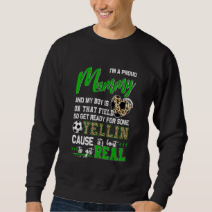 Stolze Fußballmama-Fußballfamilie Match 1 Sweatshirt
