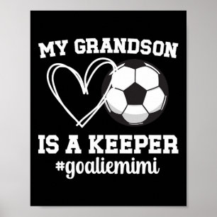 Stolze Fußballtorhüterin Mimi eines Fußballtorwart Poster