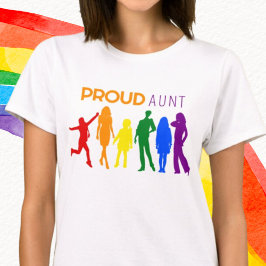 Stolze Gay Pride Silhouetten T-Shirt