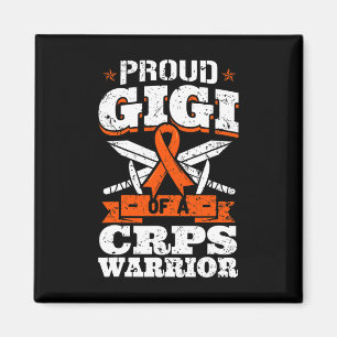 Stolze Gigi eines CRPS-Kriegers Rsd Awareness Ribb Magnet