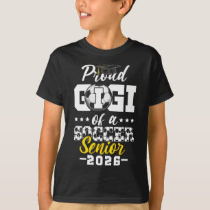 Stolze Gigi eines Fußball-Absolventen 2026 Abschlu T-Shirt