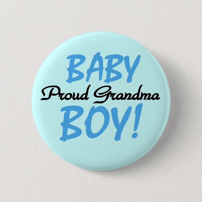 Stolze Großmutter-Baby-T-Shirts und Geschenke Button (Vorderseite)