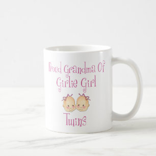 Stolze Großmutter der Mädchen-Zwillinge Kaffeetasse