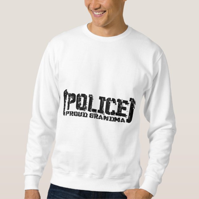 Stolze Großmutter - POLIZEI Tattered Sweatshirt (Vorderseite)