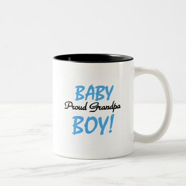 Stolze Großvater-Baby-T-Shirts und Geschenke Zweifarbige Tasse (Rechts)