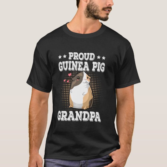 Stolze Guinea Schweinegrippe Großvater Funny Guine T-Shirt (Vorderseite)