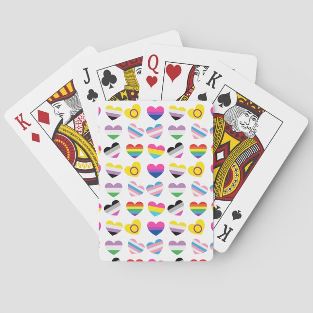 Stolze Herzen spielen Karten Spielkarten (Rückseite)
